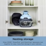 Ninja Crispi 4-in-1 Glass Air Fryer | 450°F | Non-Toxic | 4QT & 6-Cup Glass Containers w/Lids | Microwave, Freezer, Dishwasher Safe | Max Crisp, Air Fry, Bake, Recrisp | Periwinkle | FN101PL - Image 9