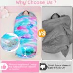 FIOBEE Kids Sleeping Bag for Girls Boys 3 Season Warm & Cool Weather Youth Camping Sleeping Bags with Backpacking Bag Waterproof for Traveling Hiking Indoor Outdoor Camping Essentials - Image 4