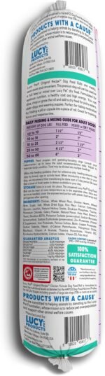 Lucy Pet Products Chicken Formula Dog Food Roll 4 lb, Meaty, Semi-Moist Dog Food (100600075) - Image 3