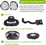Guinea Pigs Playpen with Surround Tunnel,Pop Open Tent with Tube for Dwarf Rabbits,Chinchilla,Ferret and Other Small Animals to Run and Exercise Indoor or Outdoor (Playpen with Tunnel) - Image 4