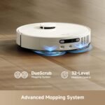 DREAME L40 Ultra Gen 2 Robot Vacuum and Mop with 25,000Pa Suction, Extendable Side Brush and Mop, All-in-One Self-Emptying & Cleaning Dock, Voice & App Control, White - Image 4