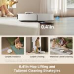 DREAME L40 Ultra Gen 2 Robot Vacuum and Mop with 25,000Pa Suction, Extendable Side Brush and Mop, All-in-One Self-Emptying & Cleaning Dock, Voice & App Control, White - Image 7