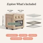 Our Place Wonder Oven | 6-in-1 Stainless Steel Air Fryer Toaster Oven Combo with Basket, Rack, Pan & Tray | Compact 13 QT Countertop Capacity - Toast, Roast, Bake, Reheat, Broil & Steam | Steam - Image 7