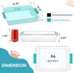 Vtopmart 6 Qt Plastic Storage Bins with Lids, Clear Sensory Bins, Arts Crafts Organizers and Storage, Stackable Containers for Home Office and School Supplies, 4 Pack - Image 3