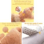 Soft Chew Toy for Dog Cute Durable Dog Toy Stuffed Animal Dog Plush Toy Puppy Pet Mutt Toy Plush Dog Chew Toy Suitable for Large, Medium and Small Dogs Green The Wolf - Image 3