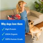 PetPlate Chicken Apple Sausage Bites, Human Grade Dog Treats, All Life Stages, Grain-Free, Organic and Real Ingredients, High Protein, Healthy Snacks (Pack of 1, 4.5 Ounce) - Image 3
