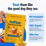 PetPlate Chicken Apple Sausage Bites, Human Grade Dog Treats, All Life Stages, Grain-Free, Organic and Real Ingredients, High Protein, Healthy Snacks (Pack of 1, 4.5 Ounce) - Image 5