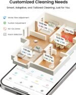 Lefant LiDAR Robot Vacuum and Mop,75-Day Self-Emptying,6000Pa Powerful Suction,Customized Cleaning,Home Mapping, 140 Min Runtime, Roller Brush for Carpet,2.4G/5G WiFi/Alexa/APP/iWatch,M2 Plus - Image 7