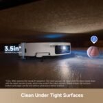 DREAME X50 Ultra White Robot Vacuum and Mop with Auto-Empty and Mop Self-Cleaning, 20,000Pa Suction, Obstacle Avoidance and 360° Navigation, Corner to Edge Deep Cleaning, Detangling Brush - Image 4