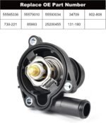 EVIL ENERGY Thermostat Housing Assembly, 55565336 902-808, Compatible with 2013-2021 Buick Encore 2011-2016 Chevrolet Cruze 2012-2020 Chevy Sonic 2013-2021 Chevy Trax 1.4L - Image 3