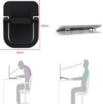 2pcs Keyboard Stands, Mini Laptop Stand for Desk, Portable Laptop Stand Compatible with MacBook Air Pro, Dell XPS, Lenovo, HP More. (Black) - Image 7