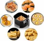 Air Fryer Parchment Paper Liners: 200PCS 8.5 inch Square Perforated parchment paper for Air Fryer, Premium Bamboo Steamer Liner for Air Fryers Baking Cooking Oven - Image 8