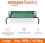 Amazon Basics Cooling Breathable Elevated Dog Bed with Metal Frame for Large Dogs, 51 x 31 x 8 Inch, Green - Image 3