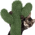 Yaheetech Cactus Cat Tree for Indoor Cats, 62in Cat Tower with Scratching Posts, Hammock & Dangling Ball, Multi-Level Condo Activity Center Furniture - Image 7