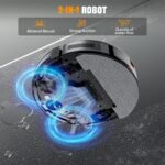 XIEBro Robot Vacuum and Mop Combo, 2 in 1 Vacuuming & Mopping Robot with Schedule, App/Bluetooth/Voice, 3200Pa Max Suction, Self-Charging Robot Vacuum Cleaner, Slim, Ideal for Hard Floor, Carpet - Image 4