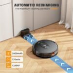 XIEBro Robot Vacuum and Mop Combo, 2 in 1 Vacuuming & Mopping Robot with Schedule, App/Bluetooth/Voice, 3200Pa Max Suction, Self-Charging Robot Vacuum Cleaner, Slim, Ideal for Hard Floor, Carpet - Image 6
