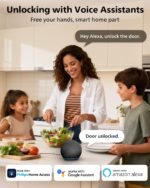 Philips Smart Lock, Smart Door Lock Built-in WiFi, App Remote Control, Keyless Entry Door Lock for Front Door, Deadbolt Lock Auto Lock, Support Alexa & Google, IP54 Waterproof, Black - Image 4