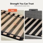 Amada Sectional Sofa Bed with Reversible Storage Chaise, Convertible Pull Out Couch Bed Cloud Chenille Couch with USB Charging & Side Pockets, L Shaped Modular Couches for Living Room (Beige) - Image 5