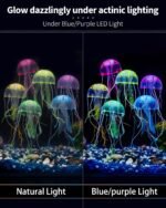 Uniclife 6 Pcs Glowing Jellyfish Ornament Decoration for Aquarium Fish Tank - Image 3