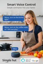 Compact Smart Plug, Works with Alexa & Google Assistant, Smart Life App & Voice Control, Energy Monitoring, Timer Scheduling, No Hub Required, App Remote Control, 2.4 GHz WiFi Outlet, 2-Pack - Image 4