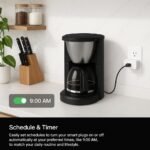 Compact Smart Plug, Works with Alexa & Google Assistant, Smart Life App & Voice Control, Energy Monitoring, Timer Scheduling, No Hub Required, App Remote Control, 2.4 GHz WiFi Outlet, 2-Pack - Image 6