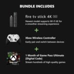 Xbox Elite Series 2 Core White Controller + Fire TV Stick 4K Max Game Pass Ultimate 1 Month Bundle Series X|S, Windows PC & Cloud Gaming - Image 3