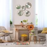 Qunclay 5 Pcs Wall Art Decor Wooden Living Room Wall Decor Bohemian Hanging Farmhouse Geometric 10'' and 8'' Aesthetic Wood Minimalist Posters for Bedroom(Greenery) - Image 5
