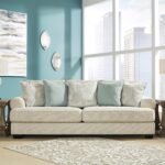 Signature Design by Ashley Monaghan Vintage Sofa with Accent Pillows, Reversible Cushions and Rolled Arms, Beige - Image 3