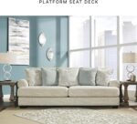 Signature Design by Ashley Monaghan Vintage Sofa with Accent Pillows, Reversible Cushions and Rolled Arms, Beige - Image 5