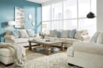 Signature Design by Ashley Monaghan Vintage Sofa with Accent Pillows, Reversible Cushions and Rolled Arms, Beige - Image 8