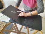 4 in 1 Laptop Sleeve with Wireless Charging 13"-17" Slim-Flexible Case, Mousepad, Surface Mat. Charge 2 Devices at Once USB-C Port, Compatible with MacBook air, Earbuds/iPhone/Android (019) - Image 5