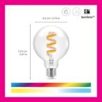 WiZ Color G25 Color Filament LED Smart Bulb - Pack of 1-300 Lumen - E26 Indoor - Connects to Your Existing Wi-Fi - Control with Voice or App + Activate with Motion - Matter Compatible - Image 3