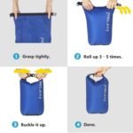 Frelaxy Dry Bag 3-Pack/5-Pack, Ultralight Dry Sack, Outdoor Bags Keep Gear Dry for Hiking, Backpacking, Kayaking, Camping, Swimming, Boating - Image 6