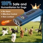 Dog Bark Deterrent Device, 65 FT Range,3X Ultrasonic Bark Deterrent Device & Ultrasonic Dog Trainer - Anti-Barking Device with Color Display, Safe & Effective Alternative to Bark Collars -Blue - Image 8