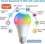 Smart Light Bulbs,WiFi & Bluetooth LED Light Bulb That Compatible with Alexa & Google Home, Color Changing Light Bulb, 10W A19 E26 2.4Ghz WiFi Light Bulbs 60 watt Equivalent, 800lm Dimmable - Image 3