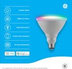 GE Lighting CYNC Smart LED Light Bulb, Color Changing Lights, Bluetooth and Wi-Fi Lights, Works with Alexa and Google Home, PAR38 Outdoor Floodlight (1 Pack) - Image 3