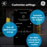 GE Lighting CYNC Smart LED Light Bulb, Color Changing Lights, Bluetooth and Wi-Fi Lights, Works with Alexa and Google Home, PAR38 Outdoor Floodlight (1 Pack) - Image 4