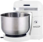 5-Speed Stand Mixer with 3 quart Stainless Steel Mixing Bowl (White) - Image 3