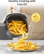 COMFEE' 2.2 Quart Compact Digital Air Fryer with Touch Screen, 360-Degrees Hot Air Circulation, Ceramic Basket, and 4 Cooking Presets - Image 3