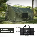 REDCAMP Large Hammock Hot Tent with Stove Jack, Waterproof & Windproof Winter Wall Tent with Snow Skirt, Ultralight 4 Season Tents for Camping, Hiking, Bushcraft, Backpacking, Hunting - Image 3