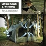 REDCAMP Large Hammock Hot Tent with Stove Jack, Waterproof & Windproof Winter Wall Tent with Snow Skirt, Ultralight 4 Season Tents for Camping, Hiking, Bushcraft, Backpacking, Hunting - Image 4