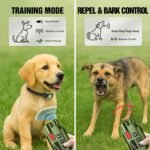 2 in 1 Dog Shock Collar & Ultrasonic Bark Deterrent Device – 3300FT Remote Training E Collar with Beep, Vibration & Safe Shock, IP67 Waterproof & Rechargeable for Small Medium Large Dogs - Image 3