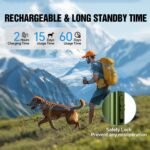 2 in 1 Dog Shock Collar & Ultrasonic Bark Deterrent Device – 3300FT Remote Training E Collar with Beep, Vibration & Safe Shock, IP67 Waterproof & Rechargeable for Small Medium Large Dogs - Image 6