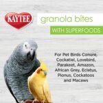 Kaytee Granola Bites with Super Foods Spinach and Kale for Pet Birds, Conure, Cockatiel, Lovebird, Parakeet, Amazon, African Grey, Ecletus, Pionus, Cockatoos and Macaws, 4.50 Ounce (Pack of 1) - Image 6