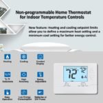 Thermostat for Home Non-Programmable Single-Stage Systems,1 Heat / 1 Cool,Easy DIY,White Backlight - Image 3