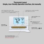 Thermostat for Home Non-Programmable Single-Stage Systems,1 Heat / 1 Cool,Easy DIY,White Backlight - Image 5
