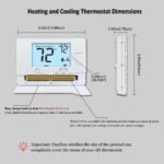 Thermostat for Home Non-Programmable Single-Stage Systems,1 Heat / 1 Cool,Easy DIY,White Backlight - Image 6