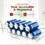 Utopia Kitchen Soda Can Organizer and Dispenser for Refrigerator/Pantry - Durable Can Storage Organizer Fridge & Kitchen Organization - (Clear, Set of 2) - Image 3