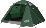 2-3 Person Backpacking Tent with Double Door 2 Vestibule, Waterproof Windproof Lightweight Easy Set Up 3 Season 2 Man Two Person Tent for Camping, Hiking, Motorcycle, Mountaineering with UPF 50+ - Image 2