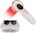 4x808nm+12x650nm, 3500mAh Battery, 4Hz pulsed Near Infrared Red Light Therapy Treatment for Body Pain Relief, Handheld Cold Light Therapy Device for Dogs Cats Horse Pets - Image 2
